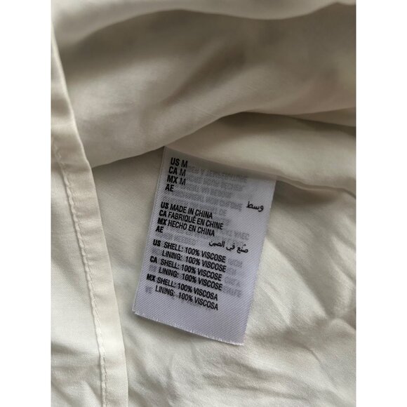 And Now This Boho VISCOSE Floral Ruffle Tiered Midi Dress Women’s Medium White S - Picture 6 of 15